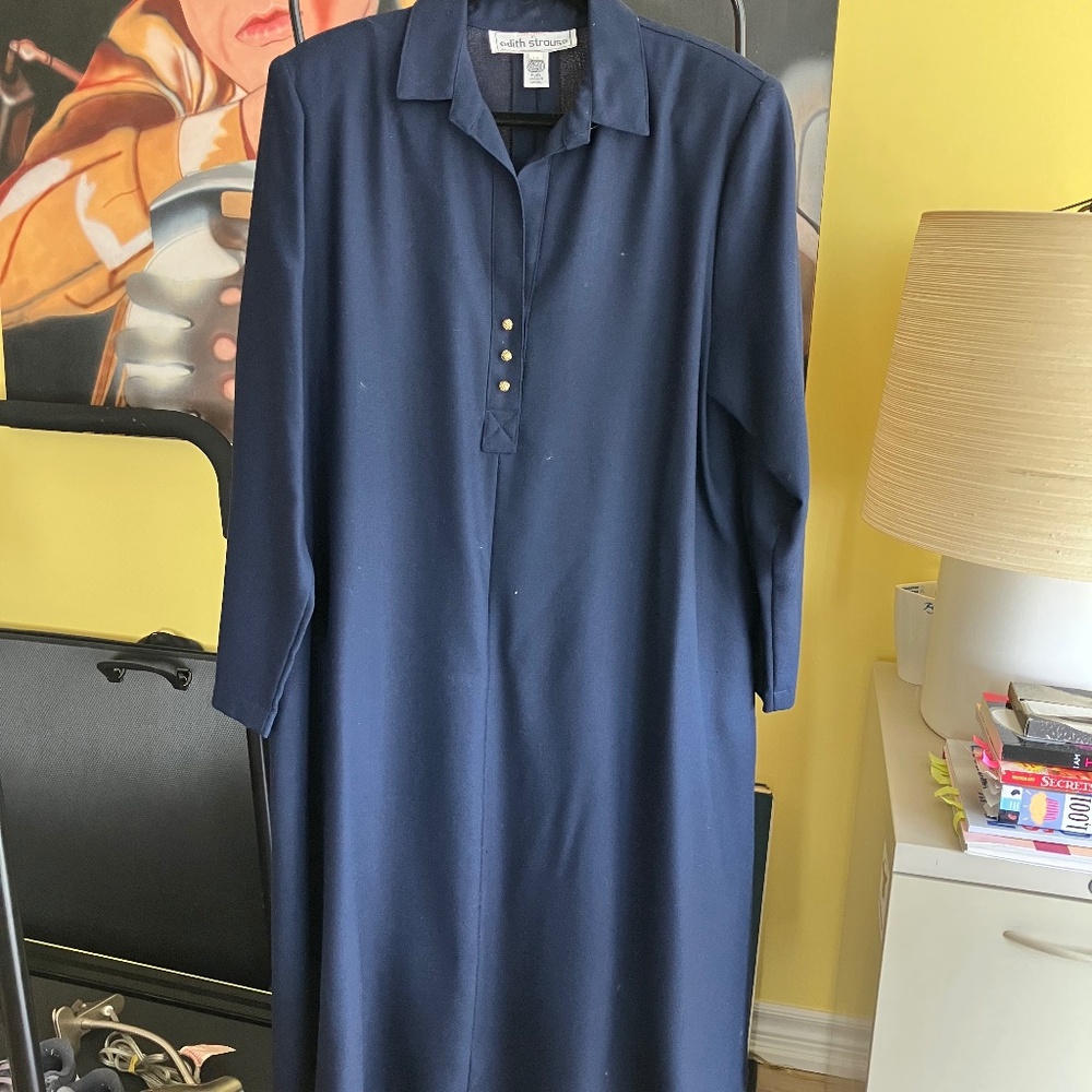 Vintage Edith Strauss Wool Coat Dress